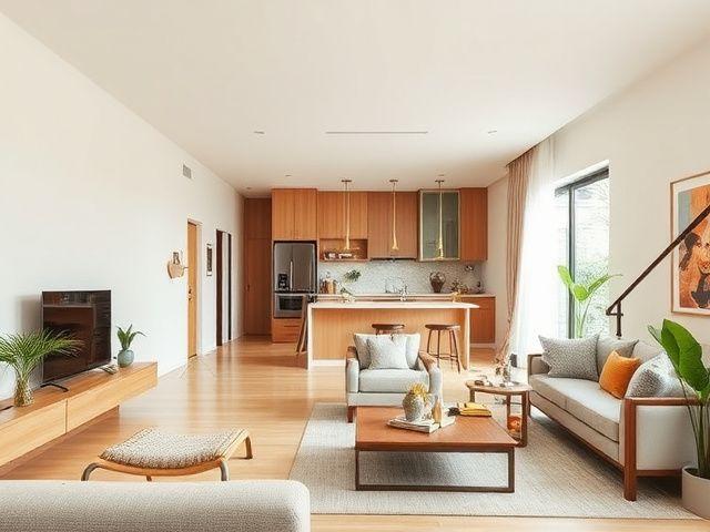 Renovated landed house interior with open-plan living in Malaysia